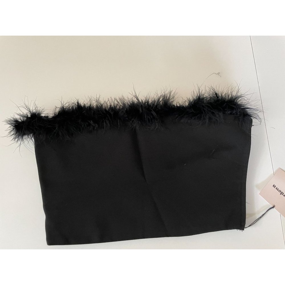 Superdown Black Strapless Crop Top - image 3